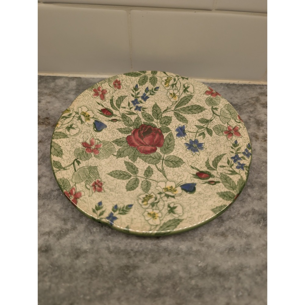 Zeller Keramik German Floral Saucer Plate‎